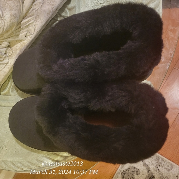 Ugg Women's Classic Mini Fluff Boot SN 1106757 Fur Designer Suede Winter #448 - Picture 10 of 14